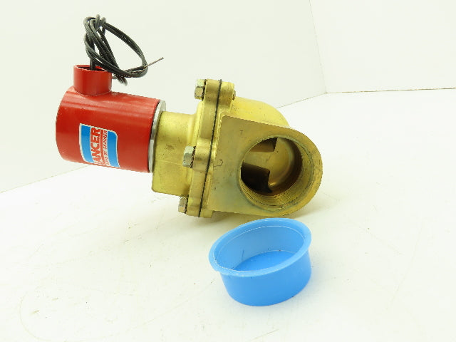 Skinner 4LA26LB8101 Brass Solenoid Valve 2-Way NC 24VDC 100 PSI 1-1/2" NPT