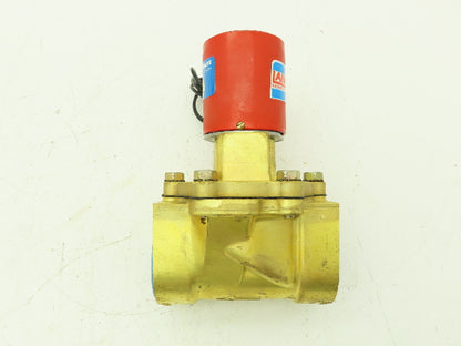 Skinner 4LA26LB8101 Brass Solenoid Valve 2-Way NC 24VDC 100 PSI 1-1/2" NPT