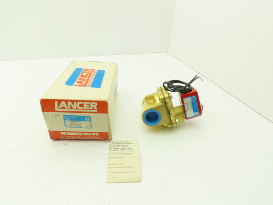 Skinner 2LH2LBG6127 Brass Solenoid Valve 2-Way NC 220/240V 125 PSI 1" NPT