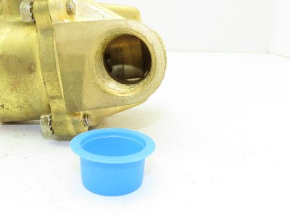 Skinner 2LF2HB6127 Brass Solenoid Valve 2-Way NC 120V 125 PSI Steam 1" NPT