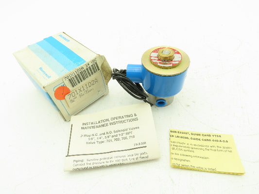 Honeywell Skinner 701X11D2A Solenoid Valve 2-Way NC 24VDC 50 PSI 1/4" NPT