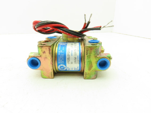 Honeywell Skinner V935LEP2050 Solenoid Valve 4-Way NC/NO 120V 50 PSI 1/4" NPT