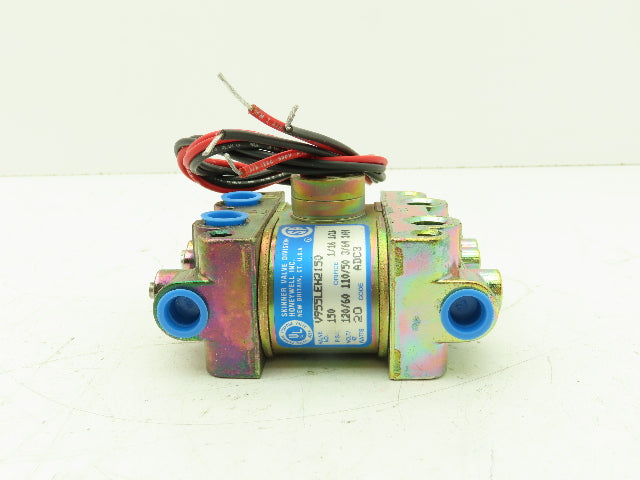 Honeywell Skinner V955LEH2150 Solenoid Valve 4-Way NO/NO 150V 20 PSI 1/4" NPT