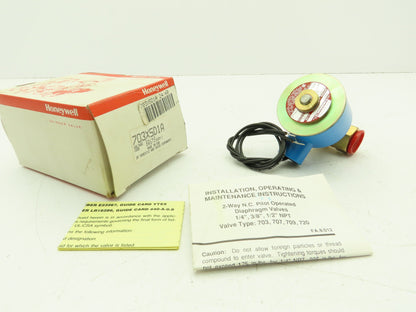 Honeywell Skinner 703X5D1A Solenoid Valve 2-Way NC 24VAC 60Hz 150 PSI 1/2" NPT