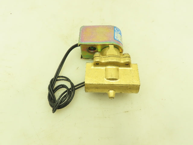 Honeywell Skinner L2LBG3300 Brass Solenoid Valve 2-Way NC 120V 300 PSI 3/8" NPT