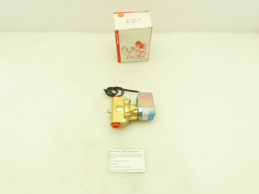 Honeywell Skinner L2LBG3300 Brass Solenoid Valve 2-Way NC 120V 300 PSI 3/8" NPT