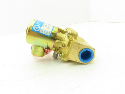 Honeywell Skinner L2LR4150 Brass Solenoid Valve 2-Way NC 120V 150 PSI 1/2" NPT
