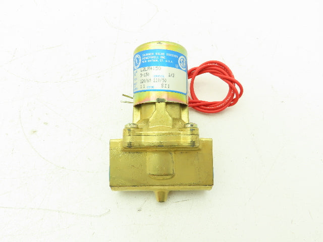 Honeywell Skinner L2LR4150 Brass Solenoid Valve 2-Way NC 120V 150 PSI 1/2" NPT
