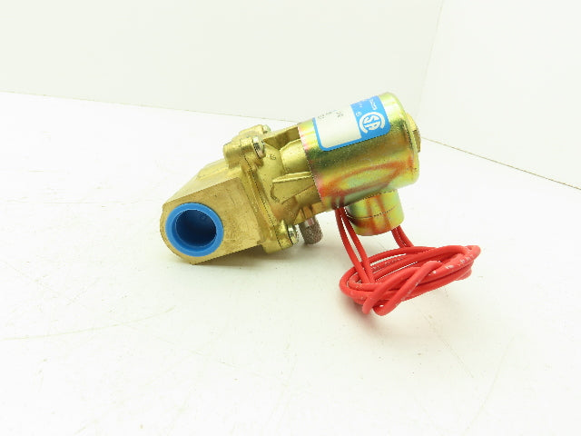 Honeywell Skinner L2LR4150 Brass Solenoid Valve 2-Way NC 120V 150 PSI 1/2" NPT