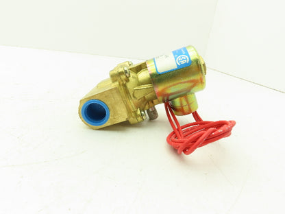 Honeywell Skinner L2LR4150 Brass Solenoid Valve 2-Way NC 120V 150 PSI 1/2" NPT