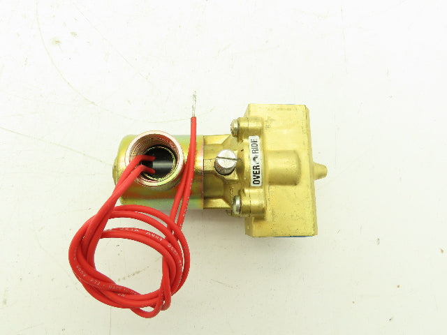 Honeywell Skinner L2LR4150 Brass Solenoid Valve 2-Way NC 120V 150 PSI 1/2" NPT