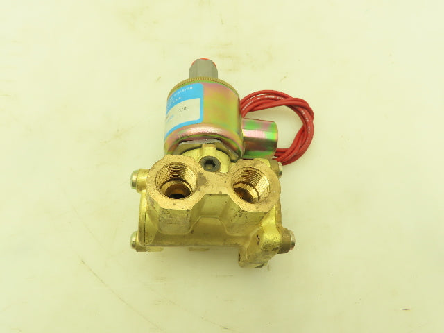 Honeywell Skinner XL3LB3150 Brass Solenoid Valve 3-Way NC 120V 150 PSI 3/8" NPT