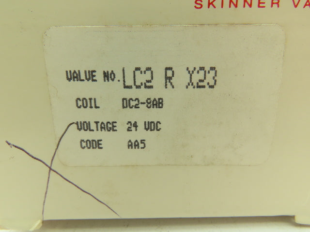 Honeywell Skinner LC2RX23 Brass Solenoid Valve 2-Way NC 24VDC 150 PSI 3/8" NPT