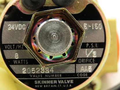 Honeywell Skinner LC2RX23 Brass Solenoid Valve 2-Way NC 24VDC 150 PSI 3/8" NPT