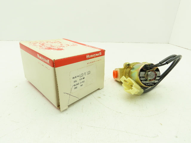 Honeywell Skinner LC2RX23 Brass Solenoid Valve 2-Way NC 24VDC 150 PSI 3/8" NPT