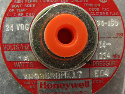 Honeywell Skinner XH935RBMX17 Solenoid Valve 4-Way NC/NO 24VDC 150 PSI 1/4" NPT