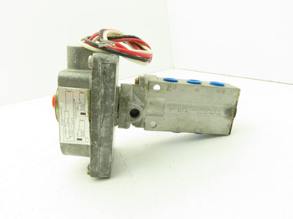 Honeywell Skinner XH935RBMX17 Solenoid Valve 4-Way NC/NO 24VDC 150 PSI 1/4" NPT