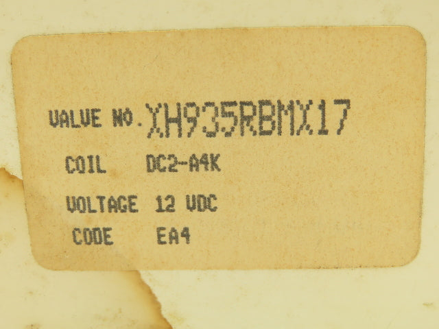 Honeywell Skinner XH935RBMX17 Solenoid Valve 4-Way NC/NO 12VDC 150 PSI 1/4" NPT