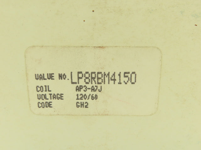 Honeywell Skinner LP8RBM4150 Brass Solenoid Valve 3-Way NC 120V 150 PSI 1/2" NPT