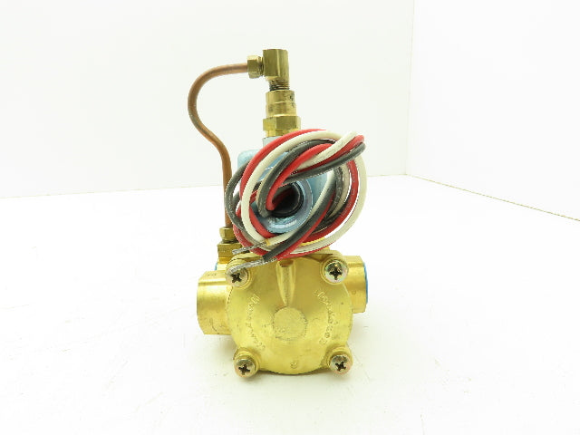 Honeywell Skinner LP8RBM4150 Brass Solenoid Valve 3-Way NC 120V 150 PSI 1/2" NPT