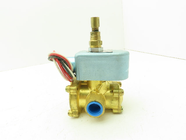 Honeywell Skinner LP8RBM4150 Brass Solenoid Valve 3-Way NC 120V 150 PSI 1/2" NPT