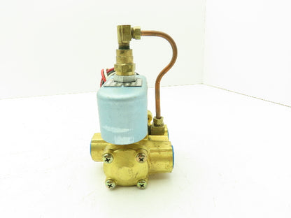 Honeywell Skinner LP8RBM4150 Brass Solenoid Valve 3-Way NC 120V 150 PSI 1/2" NPT