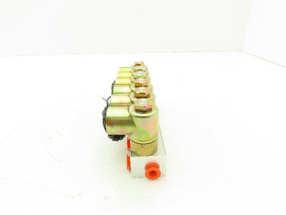 Honeywell Skinner 3121BBA6AVS6 Solenoid 6-Valve Manifold 12VDC 800 PSI 1/8" NPT