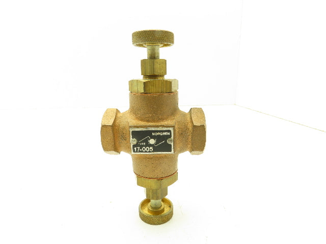 Norgren 17-005-004 Brass Valve 1/4" NPT Spring Adjustment