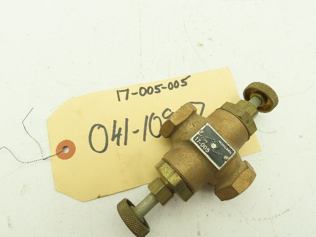 Norgren 17-005-005 Brass Valve 3/8" NPT Spring Adjustment