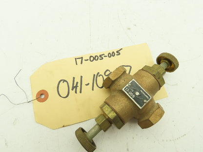 Norgren 17-005-005 Brass Valve 3/8" NPT Spring Adjustment