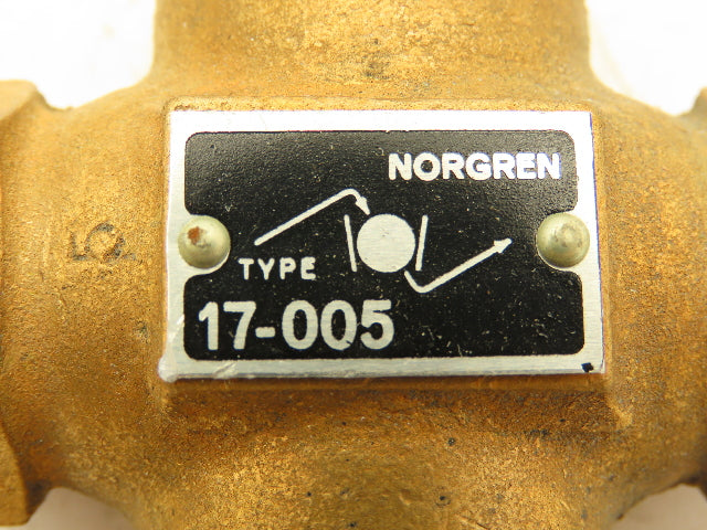 Norgren 17-005-007 Brass Valve 1/4" NPT