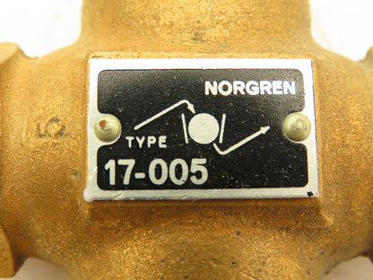 Norgren 17-005-007 Brass Valve 1/4" NPT