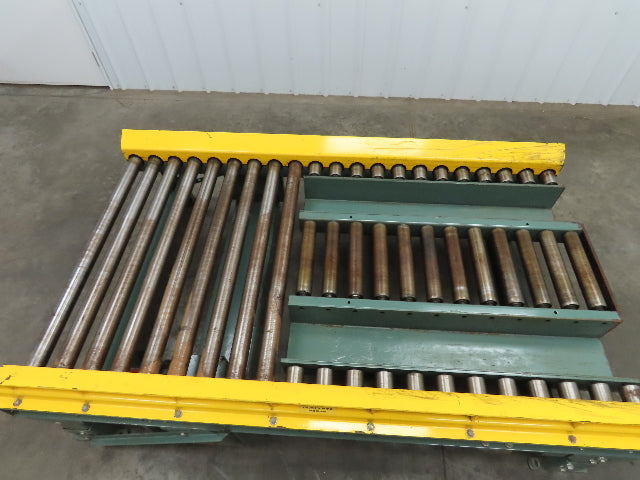 Hytrol 42.5"x 7' Powered Live Roller Pallet Unload Conveyor 3/4 Hp End Drive