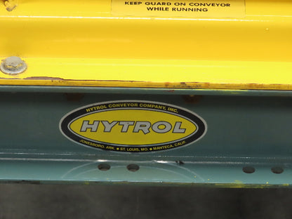 Hytrol 42.5"x 7' Powered Live Roller Pallet Unload Conveyor 3/4 Hp End Drive