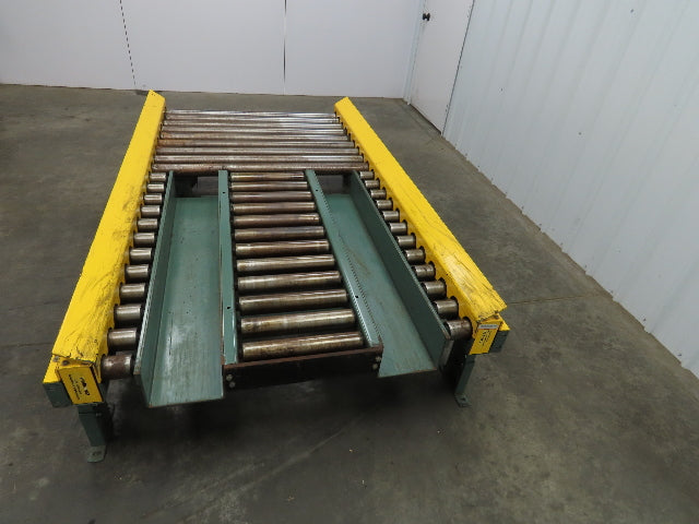 Hytrol 42.5"x 7' Powered Live Roller Pallet Unload Conveyor 3/4 Hp End Drive