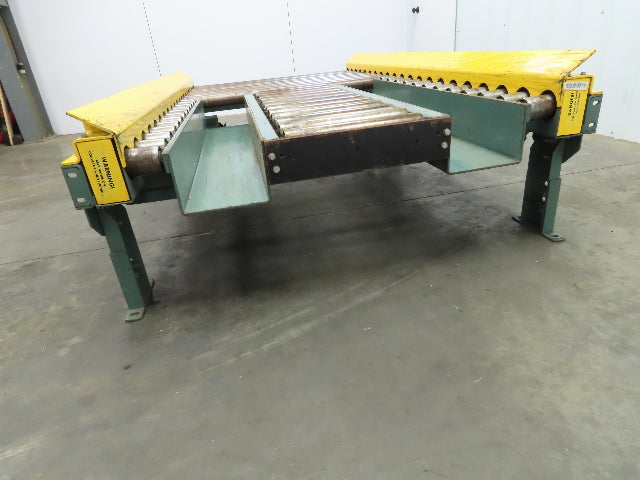 Hytrol 42.5"x 7' Powered Live Roller Pallet Unload Conveyor 3/4 Hp End Drive