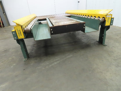 Hytrol 42.5"x 7' Powered Live Roller Pallet Unload Conveyor 3/4 Hp End Drive