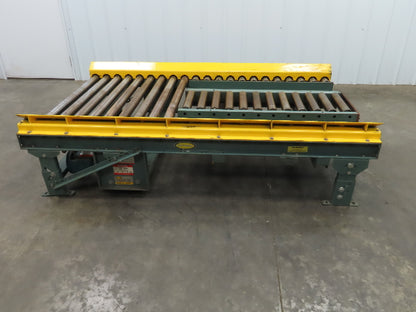 Hytrol 42.5"x 7' Powered Live Roller Pallet Unload Conveyor 3/4 Hp End Drive