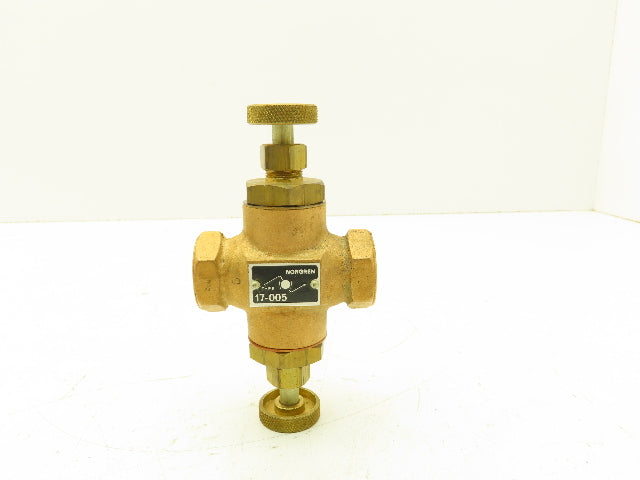 Norgren 17-005-005 Brass Valve 3/8" NPT Spring Adjust