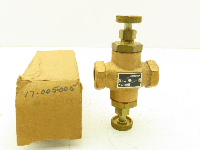 Norgren 17-005-005 Brass Valve 3/8" NPT Spring Adjust