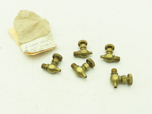 Norgren 17-001-003 Vintage Brass Needle Bleed Off Valve 1/4" NPT Lot of 5