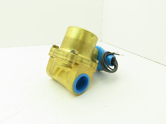 Honeywell Skinner 708X4D1B Brass Solenoid Valve 2-Way NC 120V 5-125 PSI 1" NPT