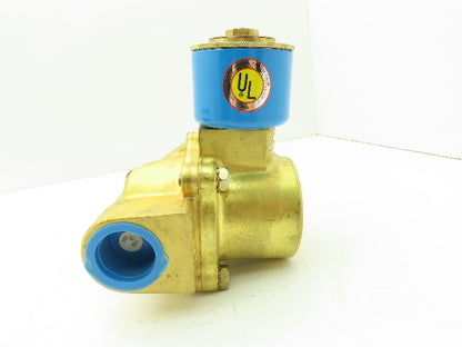Honeywell Skinner 708X4D1B Brass Solenoid Valve 2-Way NC 120V 5-125 PSI 1" NPT