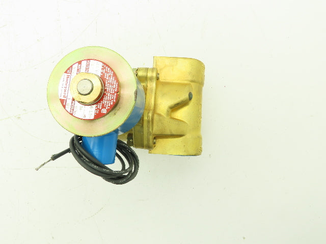 Honeywell Skinner 708X4D1B Brass Solenoid Valve 2-Way NC 120V 5-125 PSI 1" NPT