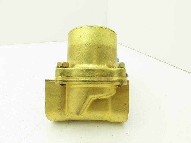 Honeywell Skinner 708X4D1B Brass Solenoid Valve 2-Way NC 120V 5-125 PSI 1" NPT