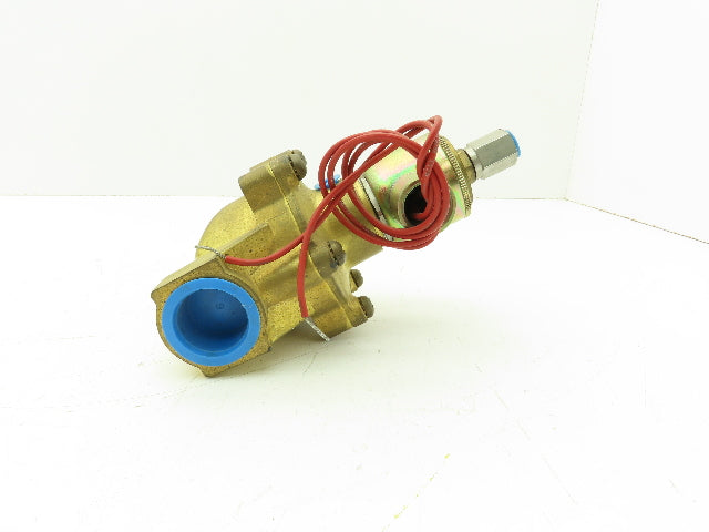 Honeywell Skinner XL9LB6090 Brass Solenoid Valve 2-Way NO 120V 0-90 PSI 1" NPT