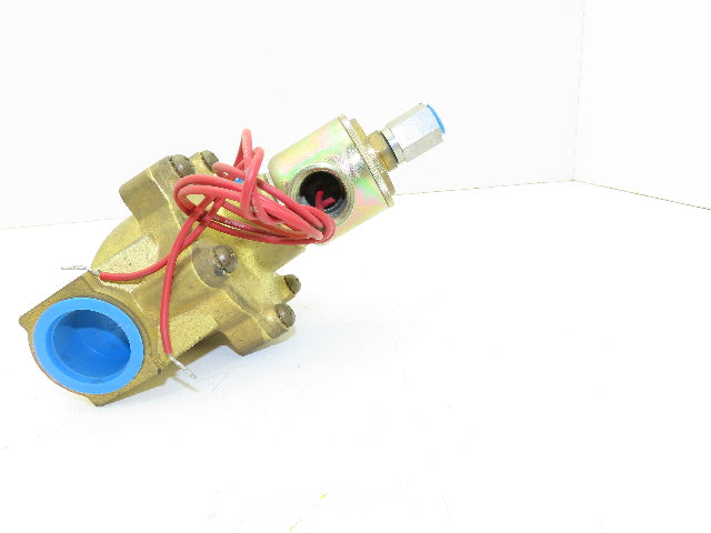Honeywell Skinner XL9LB6090 Brass Solenoid Valve 2-Way NO 120V 0-90 PSI 1" NPT
