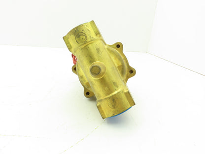 Honeywell Skinner XL9LB6090 Brass Solenoid Valve 2-Way NO 120V 0-90 PSI 1" NPT