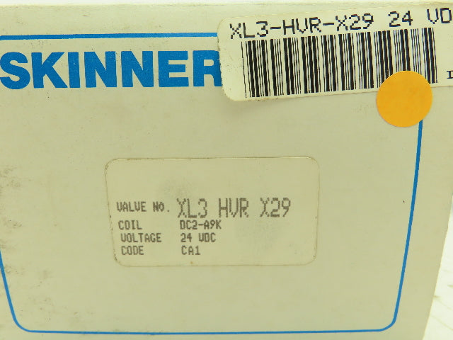 Honeywell Skinner XL3HVRX29 Solenoid Valve 3-Way NC 24VDC 10-150 PSI 3/8" NPT