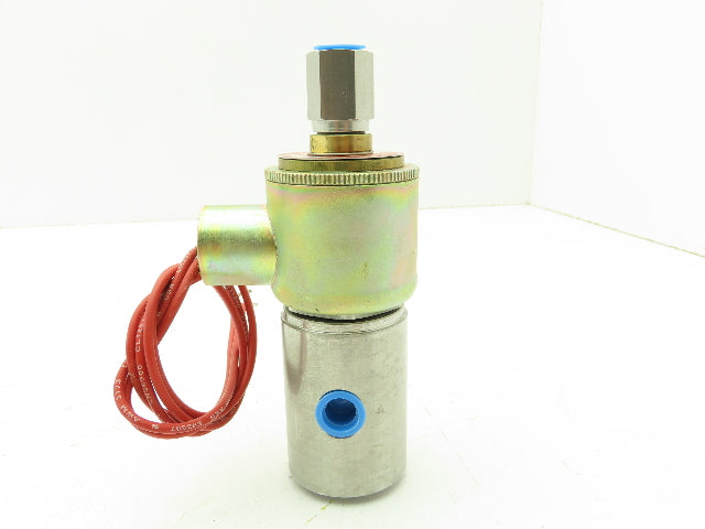 Honeywell Skinner XR1LX4 Brass Solenoid Valve 3-Way NC 120V 5-150 PSI 1/4" NPT